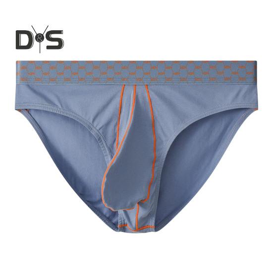 

Мужские треугольные трусы с высокой эластичностью, впитывающие пот, разнообразные цвета, хлопковые трусы со средней талией для повседневной носки, сна, работы и путешествий XL синий