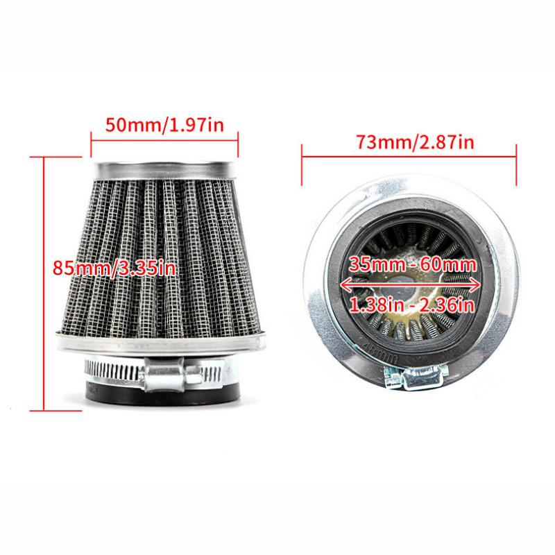 Clemă universală pentru filtru de aer, cap de ciupercă, filtru de aer pentru carburator pentru motocicletă, debit mare, capac de ventilație pentru carter, filtru de respirație