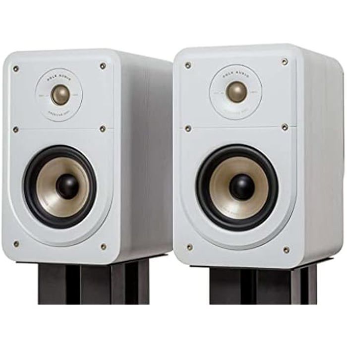 Enceintes Étagères - POLK AUDIO - ES15 - Haute Résolution - Filaire - Blanc