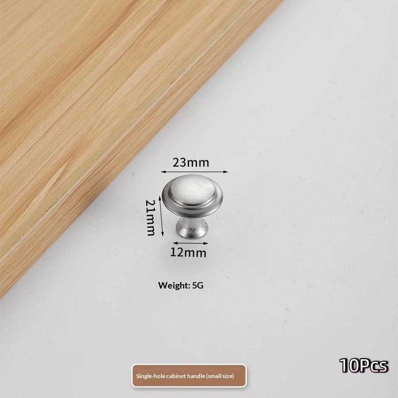 Stainless Cabinet Door Knobs Single Hole Handle Dresser Pull Handles 23Mm-30Mm With Screw Drawer Knobs Hardware Accessory