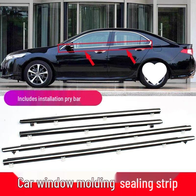 09-14 Spirior Car Window Glass Outer Trim: Waterproof, Decorative, Sealing Strip