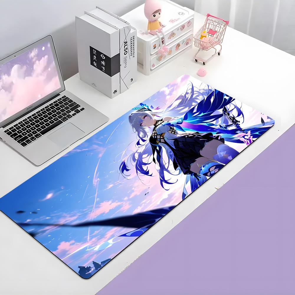 Game Character Genshin Impact Skirk Mouse Pad Large Gaming Mousepad With Thick Stitched Edge NonSlip Desk Mat
