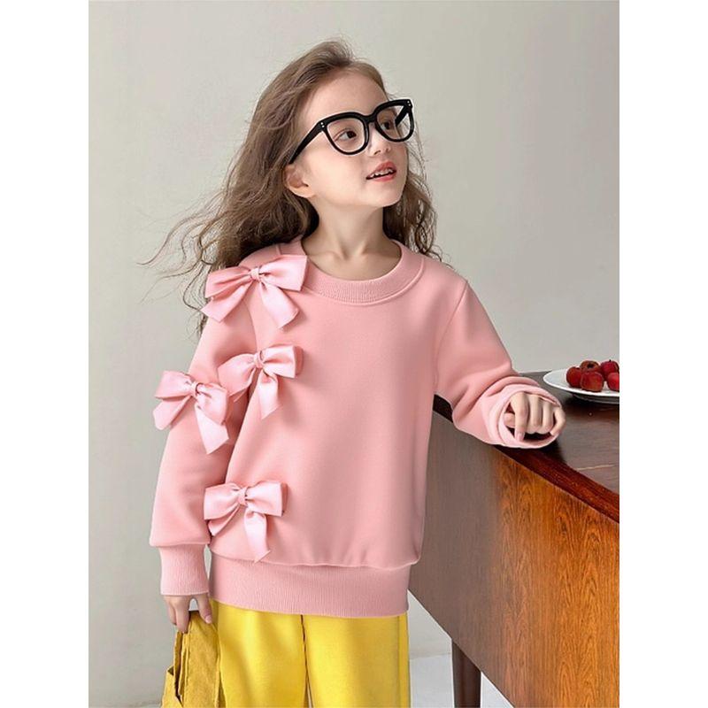 Spring Fleece-Lined Sports Sweater Children's Top