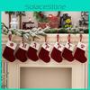 Delightful Red Knitted Christmas Stockings Embroidered With Unique Letters For Seasonal Decor