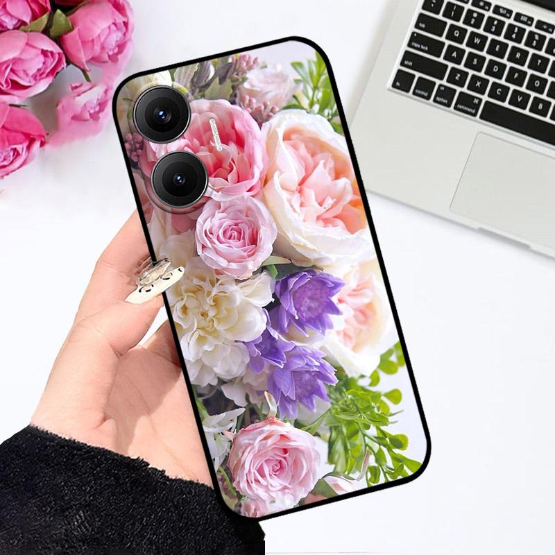 For Poco F7 Pocophone F 7 PocoF7 5G Case Fashion Silicone Camera Protector Phone Case For Xiaomi Poco F7 Soft TPU Back Cover