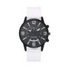 Sporty Ins High-quality Simple Trend Round Dial Pointer Style Silicone Strap Men's Watch