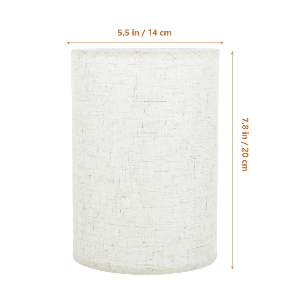Round Cylinder Beige Desk Lamp Shades Replacement Lampshades Table Lampshade Light Indoor Lamp Cover Large Lampshade For