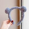 Autumn and Winter New Cute Plush Warm Bear Ear Band