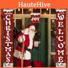 Premium Christmas Decoration Door Curtain Fabric Banner For Festive Holiday Decor