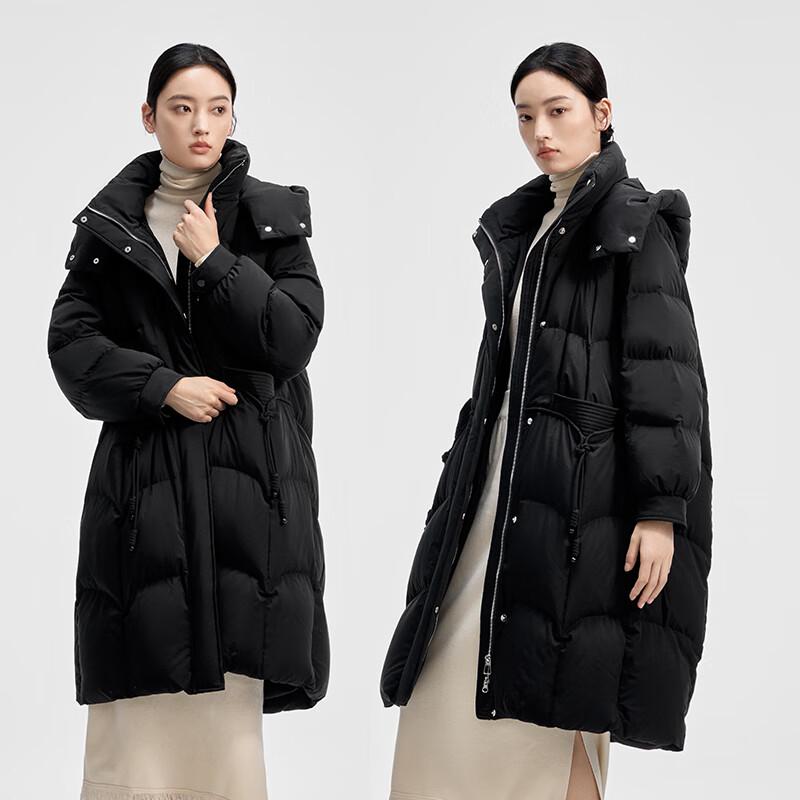 Women's Hooded Long Duck Down Winter Jacket