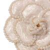 Flower Brooch Elegant Decorative Accessory Decor Ornament for Coat Suit Cover Up White