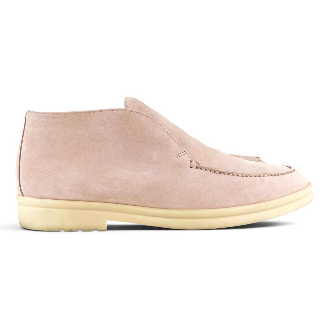 Great Loro Piana Ankle boots OPEN WALK pink Suede leather mens 40.5 52771L Used