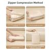 6 Stück/Set Große Kapazität Gepäck Kompressionsbeutel Feuchtigkeitsdicht Waschbar Reise Organizer Taschen Tragbar Platzsparend Packwürfel Set