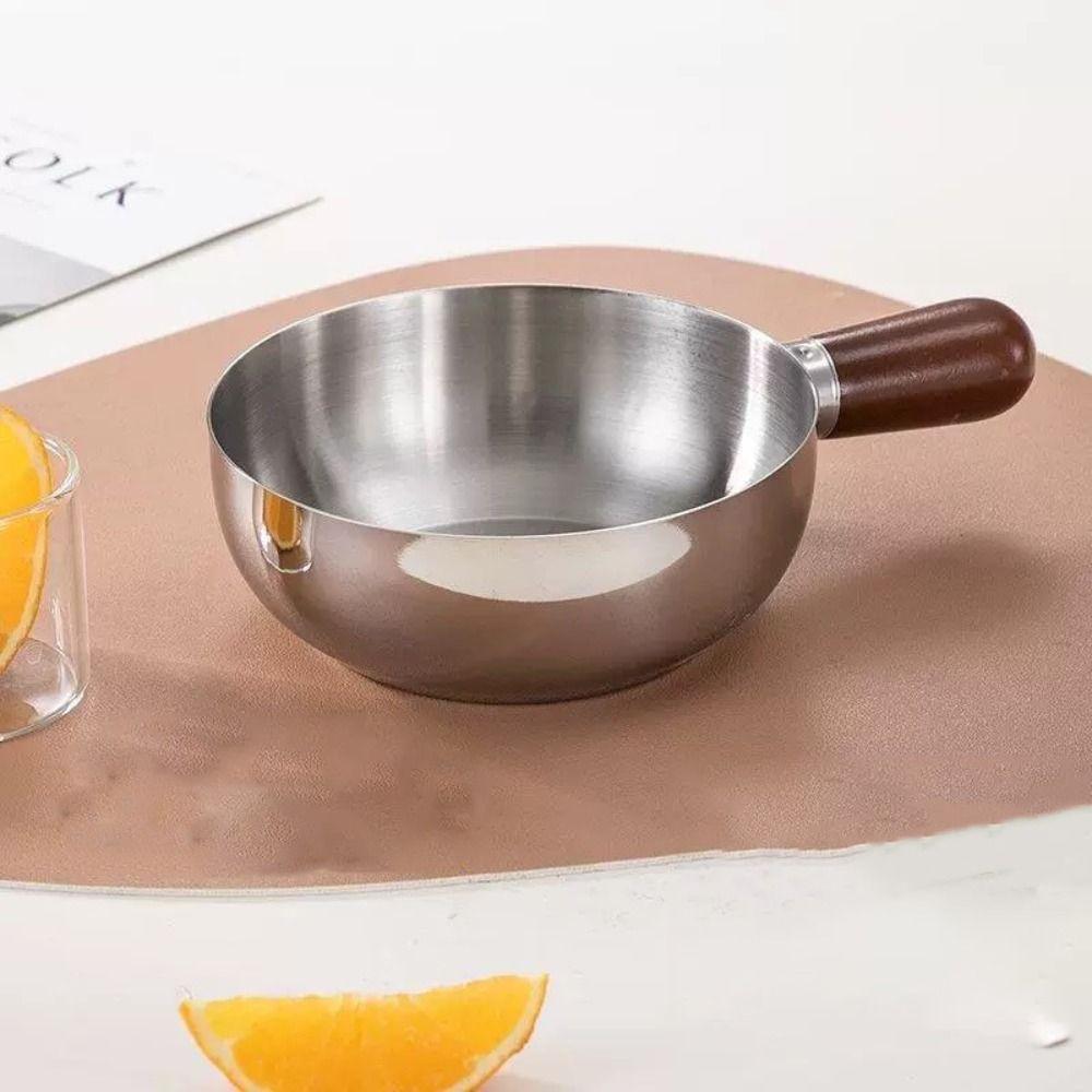 High Temperature Resistant Wooden Handle Bowl Heat-Resistant Breakfast Bowl  Instant Noodles