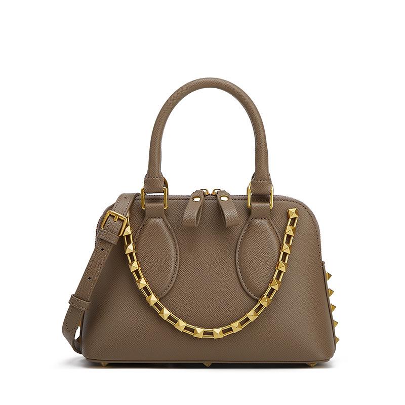 Leichter Luxus Damen Tasche Bowlingtasche Damen Neue Leder Damen Tasche Handtasche Schulter Crossbody Tasche Schale Tasche