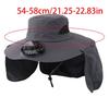Rechargeable Sun Hat With 3 Speed Fan Sun Protection For Men Women Fishing Gardening Wide Brims Foldable Outdoor Caps