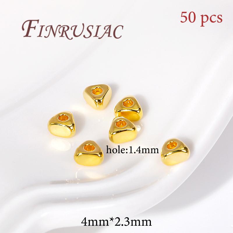 18K Gold Plated Bead End Caps For Jewelry Making Supplies Spacer Bead Caps DIY Accessories