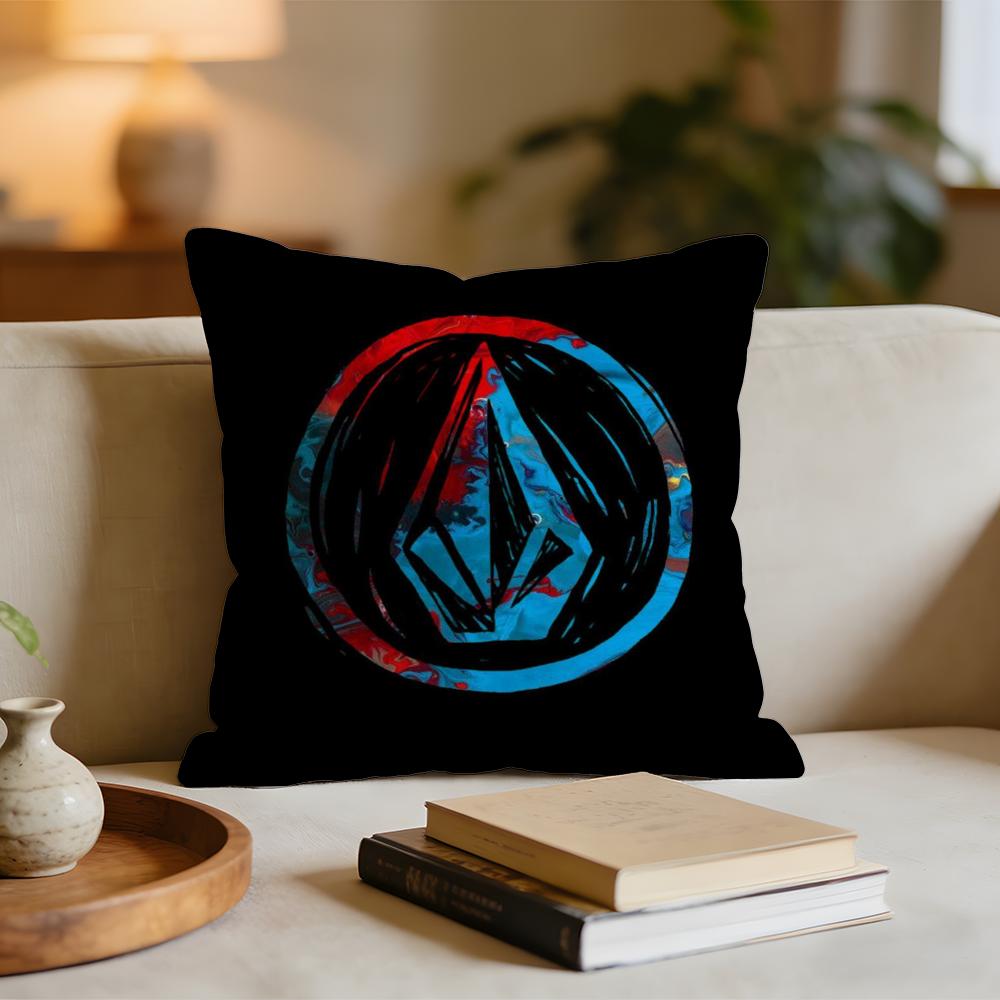 

Cool VVolcom Logo Cushion Cover Short plush pillowcase for bed sofa carwashable 30x30cm