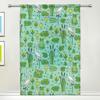 Kawaii Cartoon Frog Curtain Living Room Bedroom Dining Voile Drape Kitchen Window Tulle Curtains Home Essentials Sheer Polyester Ideal For Area