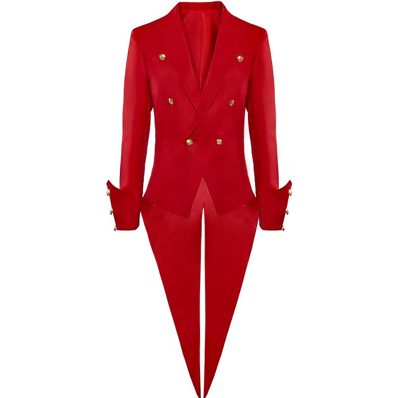

2022 Court Prince Medieval Tailcoat: European & American Holiday Edition S