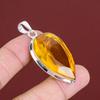 Faceted Citrine Pendant 925 Sterling Silver Pendant Real Gemstone Jewelry Handmade Pendant Citrine Jewelry Gifts For Wife Brand New Pendants