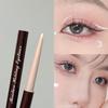 Soft Smooth Red Brown Eyeliner Gel Pencil Cream Matte Ultra-Fine Round Tip Outline Eyes Silkworm Liner Easy To Color Waterproof