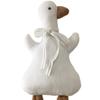 30CM INS Ente Plüschtier Kuscheltier Koreanische Baby Beruhigungs Einschlafpuppe Weißes Band Umarmung Foto Kindergeburtstag Weihnachtsgeschenk