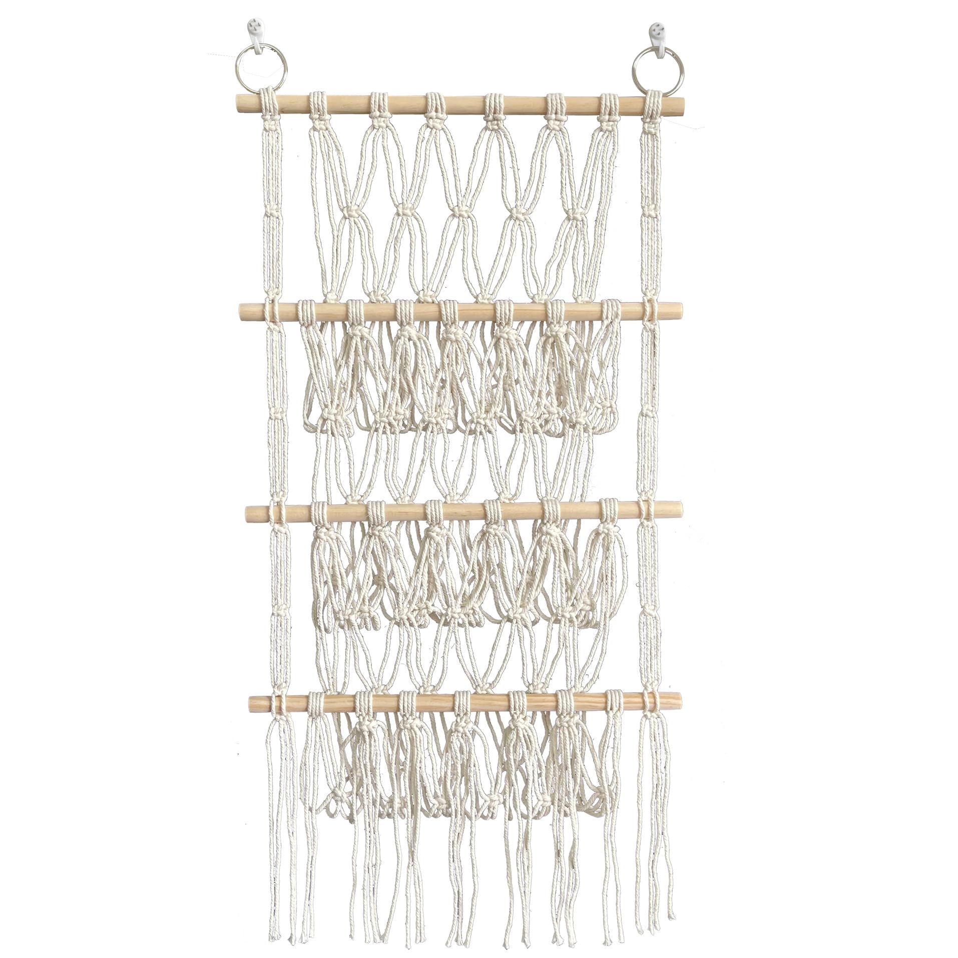 

LAVERNA Плюшевая игрушка Плюшевая игрушка Дисплей Сетчатое хранение, Гамак, Настенное хранение, (3 яруса) белый