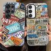 Phone Case for Samsung Galaxy S25 S20 FE A16 S25Ultra A36 S23Ultra A26 S23 S24 Ultra A56 Soft Cover Capa Various License Plate