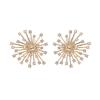 Diamond Stud Earrings Women's Gold/crystal ABH451-B24206-UA073