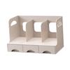 Desktop Bookshelf Office Storage Rack Book Stand for Centerpiece Home Office