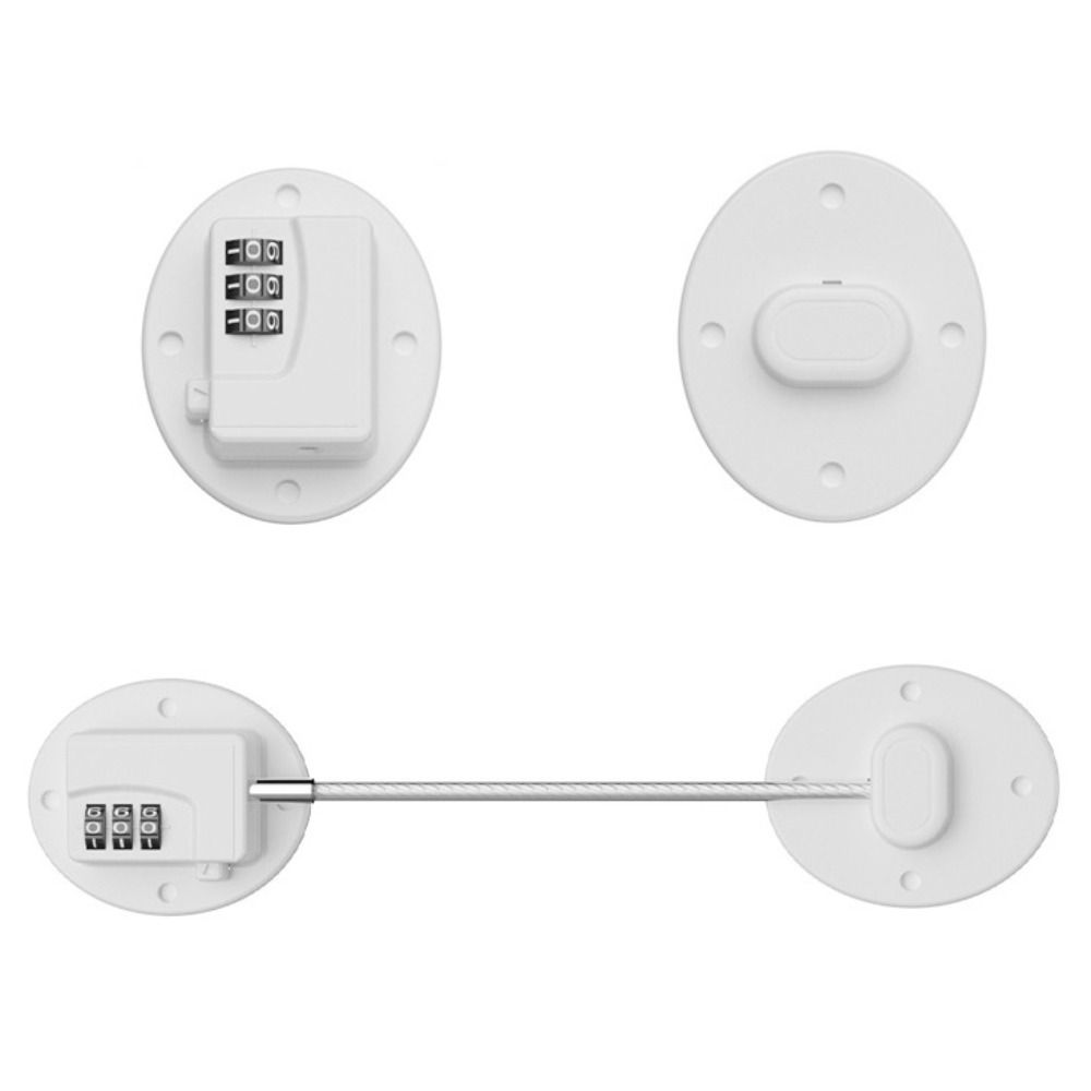2Pcs 3-digit Baby Safety Password Lock Multi-Functional Window Password Lock  Home Security