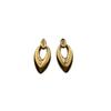 Geometric Water Drop-Shaped Metal Stud Earrings, Simple Lines, Advanced Retro Light Luxury Atmosphere, Three-Dimensional Personalized Stud Earrings