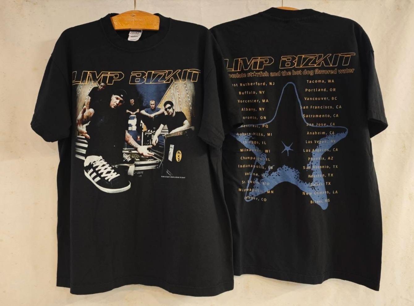 Limp Bizkit VTG Chocolate Starfish Hotdog Flavored Water Tour XL T-Shirt REPRINT S