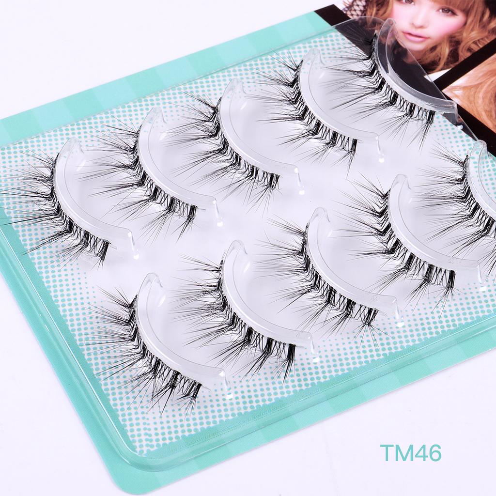 Transparent Terrier 5 Packs L-Shaped False Eyelashes Natural Comic Barbie Eyelashes Little Demon Eyelashes
