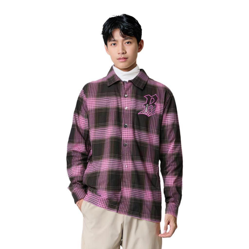 Men's Shirt Li-Ning Li Ning Badfive Shirt Men's Obsidian Gray Dream Pink Street Gray