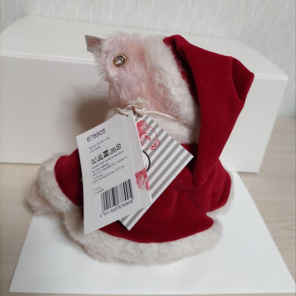 [USED] Steiff Japan Exclusive Teddy Bear Little Santa 2020 Plush Toy