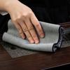 4 Pcs/Set Water Absorption Vintage Tea Towel Embroidered Pattern Double-sided Zen Tea Cloth Soft Thickened Tea Table Pad
