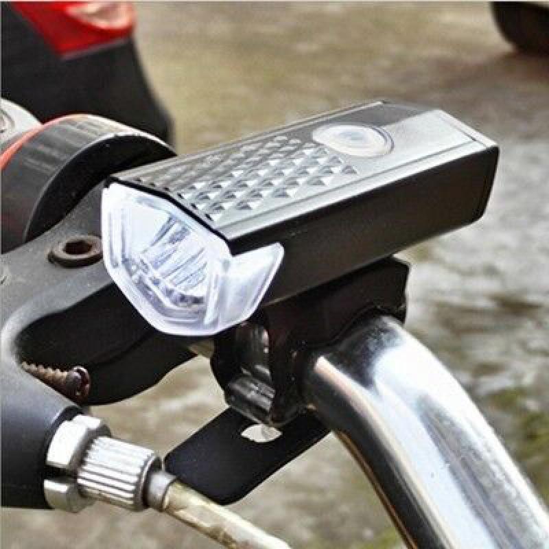 USB Rechargeable LED Bike Headlight - High Brightness for Night Riding