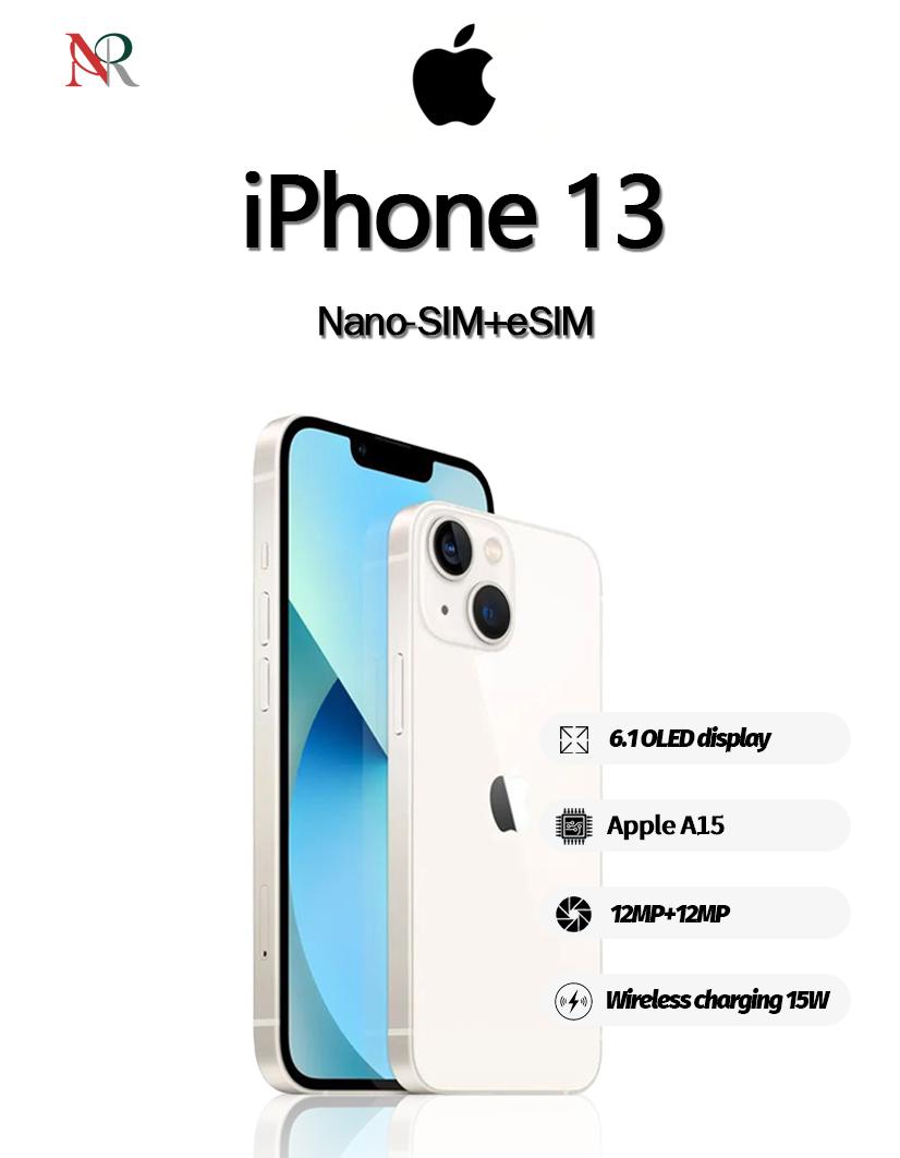 Generalüberholtes Apple iPhone 13 Smartphone mit Nano-SIM+eSIM 128GB weiß