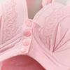 Reggiseno sexy con chiusura frontale Reggiseno con chiusura frontale da donna Reggiseni senza fili per donna Lingerie push up Reggiseno taglie forti senza reggiseno con anello in acciaio