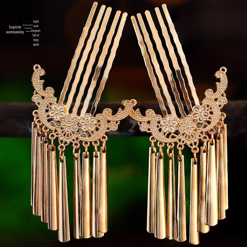 Ancient Chinese Tassel Hairpin - Hanfu & Tang Style Hair Comb Accessory