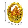 Laughing Buddha On Swing Idol Statue Showpiece Happiness and Money Wealth Sitting Idol for Home Decor Living Room Bedroom Office Table Decorative