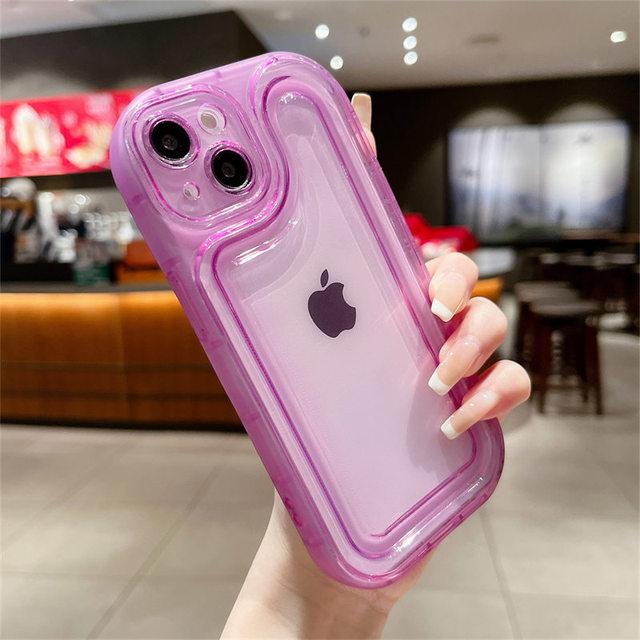 Kameraschutz Klare Handyhülle für iPhone 14pro Max 13 12 11 Pro Max 14 Plus Transparent Stoßfest Silikon Weiche Rückseite