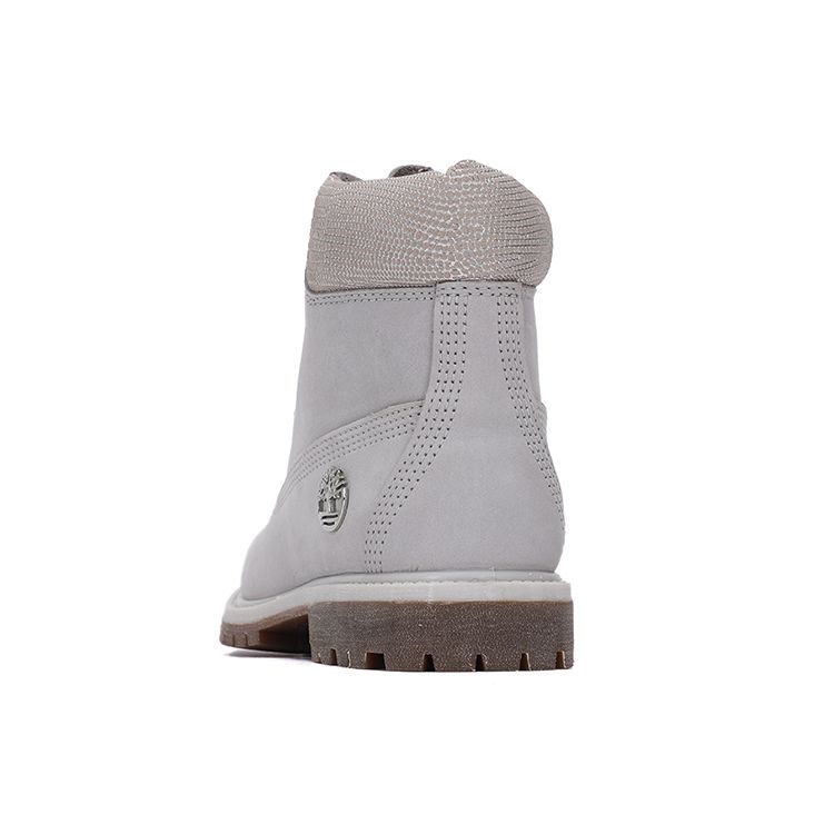 Timberland 6 Inch Prm Lt Grey Fq Casual Outdoor Short Martin Boots Women Boots White A1UWFE02