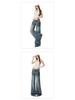 American Women's Spring 2026 Retro Micro-Flare Jeans - Low-Rise, Straight, Loose, Wide-Leg, Slimming.