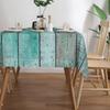 Wooden Board Print Rectangle Table Cloth for Table Decor Waterproof Machine Washable Reusable Tablecloth for Table Outdoor