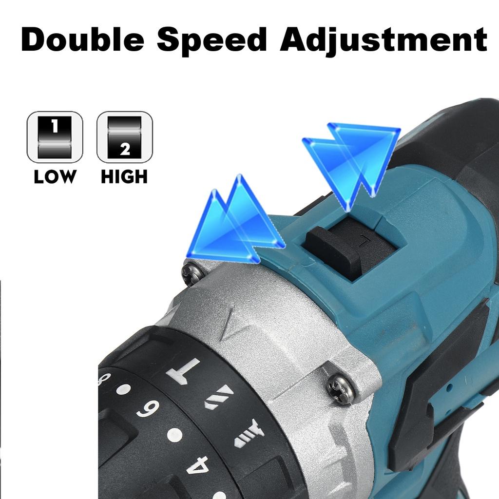 13mm Bürstenlose Elektrische Bohrmaschine Zusatzgriff Akku-Schlagbohrschrauber Elektrowerkzeuge für 18V Makita Akku