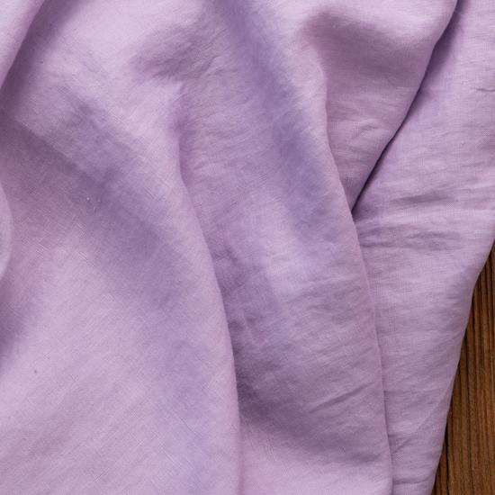 Lavender Linen Blend Travel Wear: Stone Washed Robe, Dress, Pants, Shirt, Jacket