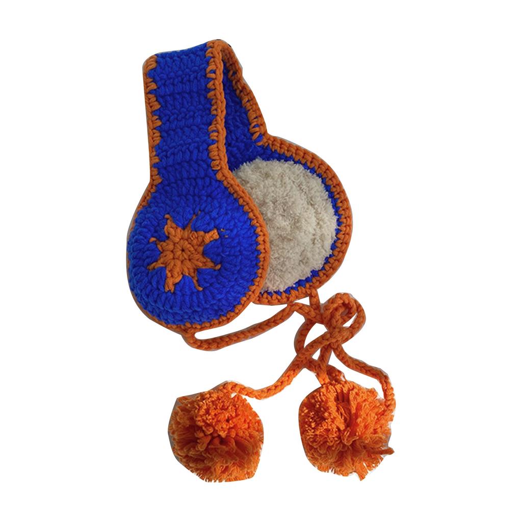 Knit Strap Ear Muffs for Women Warm Ear Warmers Cold Weather Ear Protective Furry Ear Covers for Outdoor Photo Earmuff